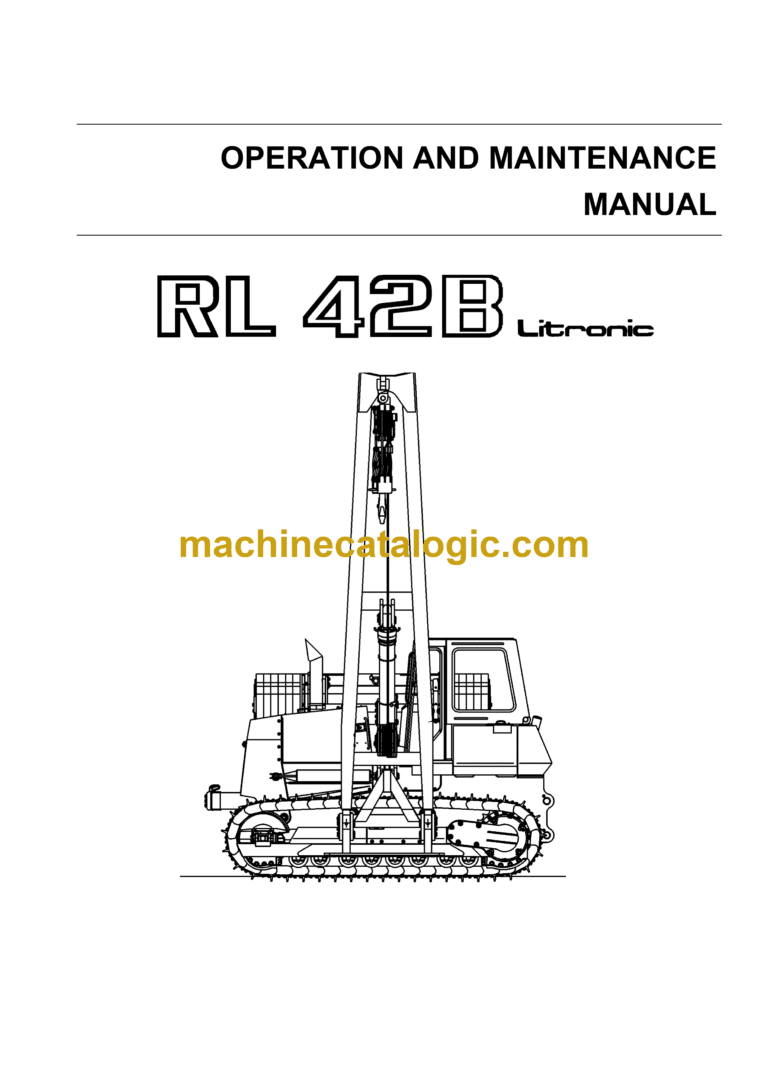 Liebherr RL 42B Litronic Pipe Layer Operating Manual