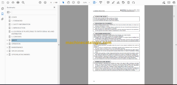 Komatsu CD30R-1 Crawler Carrier Operation and Maintenance Manual (SEAM050800P) - Image 2