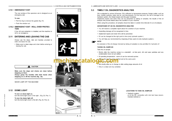 Liebherr RL 42B Litronic Pipe Layer Operating Manual - Image 3