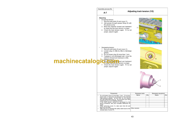 Komatsu D155A-6 Bulldozer Field Assembly Manual (GEN00078-08) - Image 3