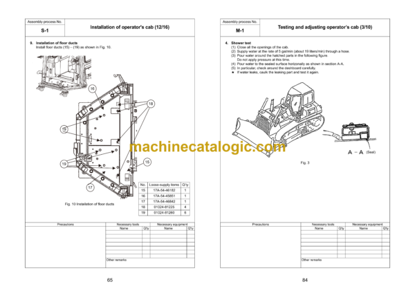 Komatsu D155A-6 Bulldozer Field Assembly Manual (GEN00078-08) - Image 4