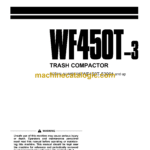 Komatsu WF450T-3 Trash Compactor Operation and Maintenance Manual (SEAM034600P)