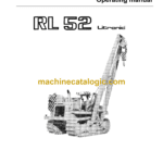 Liebherr RL 52 Litronic Pipe Layer Operating Manual