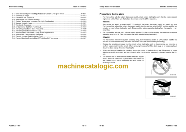 Komatsu PC290LCi-11E0, PC290NLCi-11E0 Hydraulic Excavator Shop Manual (UENBM00582) - Image 4