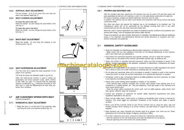 Liebherr RL 52 Litronic Pipe Layer Operating Manual - Image 3