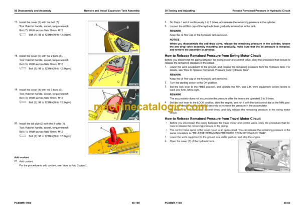Komatsu PC88MR-11E0 Hydraulic Excavator Shop Manual (SEN06853-09) - Image 4