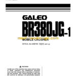 Komatsu BR5380JG-1E0 Galeo Mobile Crusher Operation and Maintenance Manual (SEAM059001T)