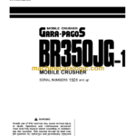 Komatsu BR350JG-1 Mobile Crusher Operation and Maintenance Manual (SEAM020107T)