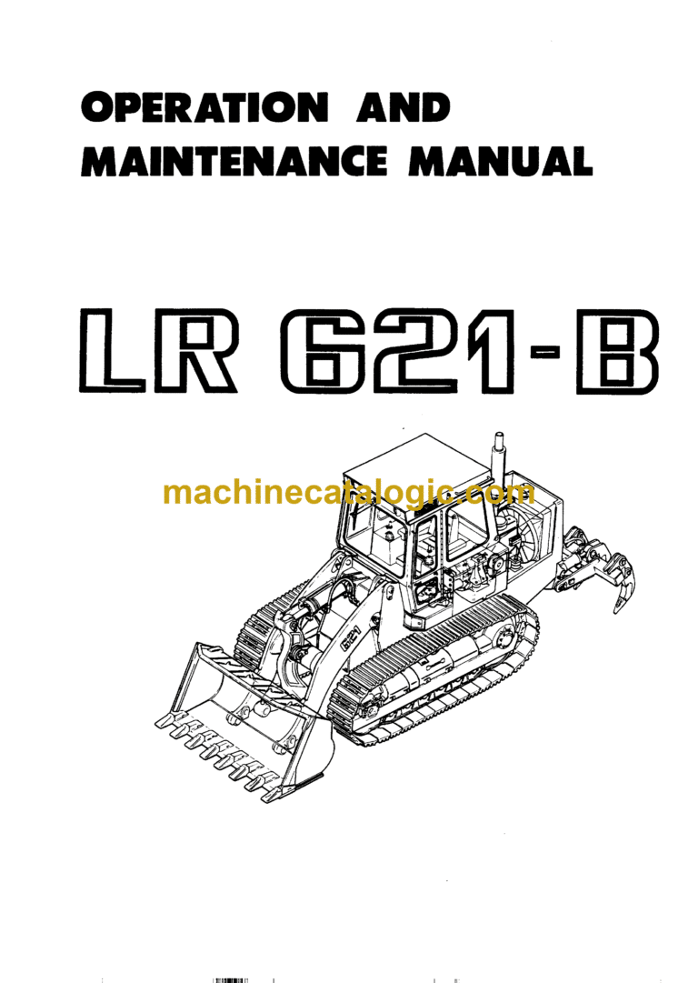 Liebherr LR 621B Crawler Loader Operating Manual