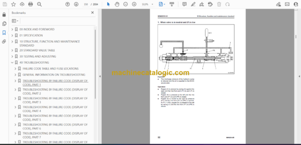 Komatsu WA600-6R Wheel Loader Shop Manual (SEN02211-23) - Image 2