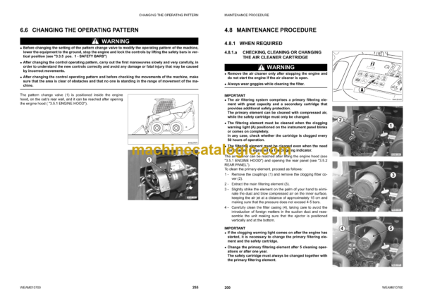 Komatsu SK820-5 Turbo Steer Loader Operation and Maintenance Manual (WEAM010700) - Image 3