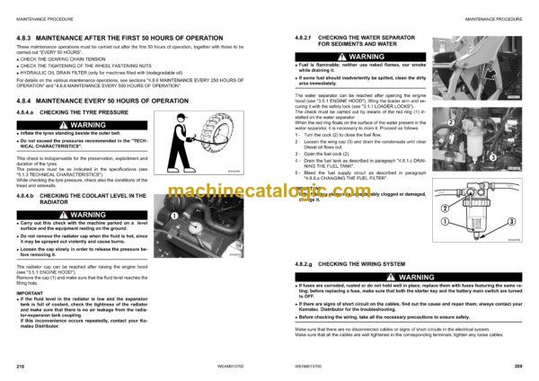 Komatsu SK820-5 Turbo Steer Loader Operation and Maintenance Manual (WEAM010700) - Image 4