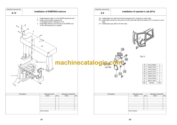 Komatsu D275AX-5E0 Bulldozer Field Assembly Manual (GEN00116-07) - Image 4