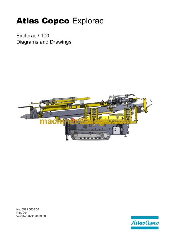 Atlas Copco Explorac 100 Diagrams and Drawings Manual