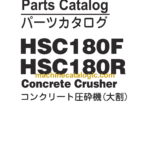 Hitachi HSC180F, HSC180R Concrete Crusher Parts Catalog