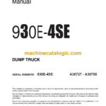 Komatsu 930E-4SE Dump Truck Shop Manual (CEBM020805)