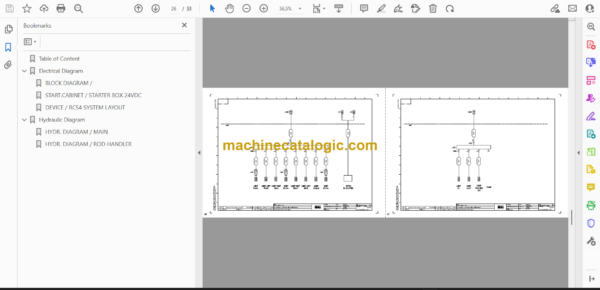 Atlas Copco Rocket Boomer E2 C18 Diagrams and Drawings Manual - Image 2