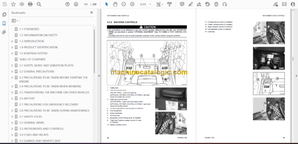 Komatsu CK25-1 Crawler Steer Loader Operation and Maintenance Manual (WEAM011100) - Image 2