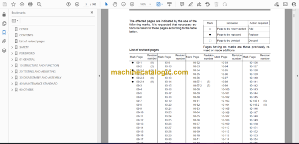 Komatsu WD600-3 Wheel Dozer Shop Manual (SEBM022909) - Image 2