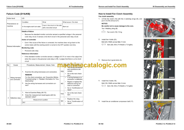 Komatsu PC220LC-12, PC220LCi-12 Hydraulic Excavator Shop Manual (SEN07005-00) - Image 3