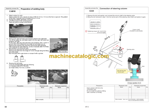 Komatsu HD465-7E1, HD605-7E1 Dump Truck Field Assembly Manual (GEN00141-09) - Image 3