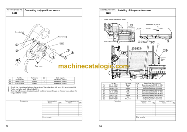 Komatsu HD465-7E1, HD605-7E1 Dump Truck Field Assembly Manual (GEN00141-09) - Image 4