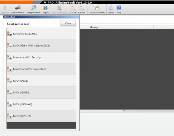 Hitachi All in One Tool 3.13 MPDR 3.32 Diagnostic Software (Maintenance PRO Tier4+DEDI) - Image 2