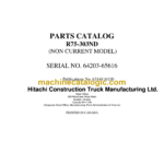 Hitachi R75-303ND Parts Catalog