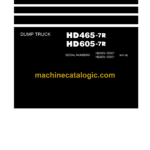 Komatsu HD465-7R, HD605-7R Dump Truck Shop Manual (SEN02283-23)