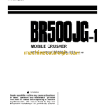 Komatsu BR500JG-1 Mobile Crusher Operation and Maintenance Manual (SEAM011303T)