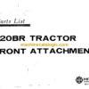 Hitachi T20BR Bulldozer Parts Catalog