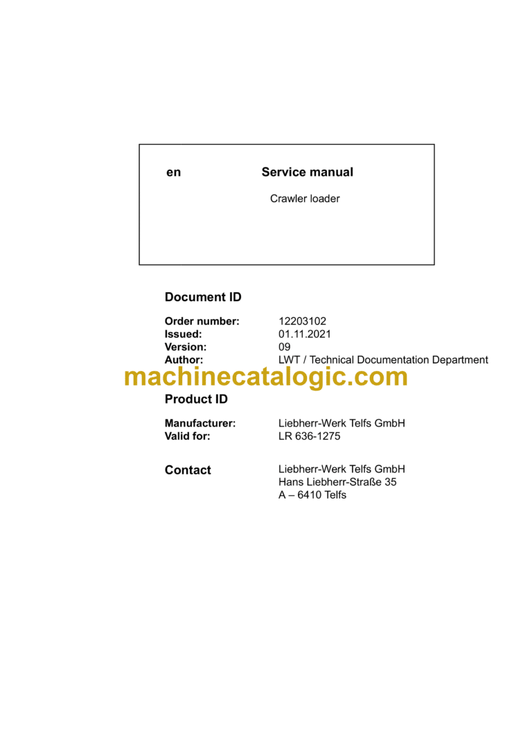 Liebherr LR 636 Crawler Loader Service Manual ^![G6.0-D_IV_1275_12777_2021-11-01]