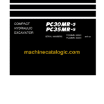 Komatsu PC30MR-5, PC35MR-5 Compact Hydraulic Excavator Shop Manual (SEN06591-13)