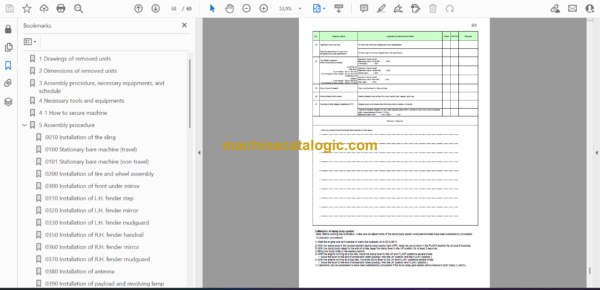 Komatsu HM300-5 Articulated Dump Truck Field Assembly Manual (GEN00131-09) - Image 2