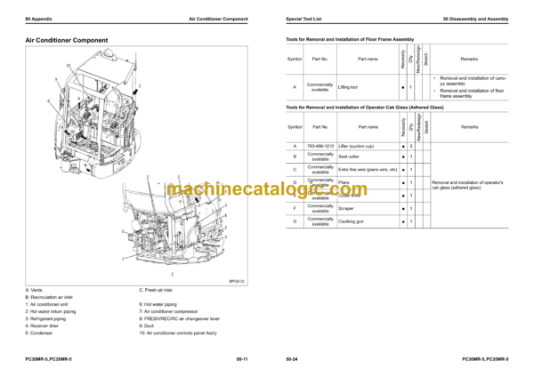 Komatsu PC30MR-5, PC35MR-5 Compact Hydraulic Excavator Shop Manual (SEN06591-13) - Image 2