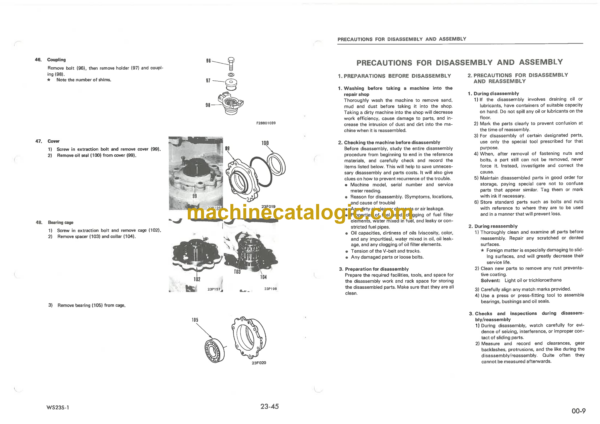 Komatsu WS23S-1 Motor Scraper Shop Manual (SEBM0287US00) - Image 4