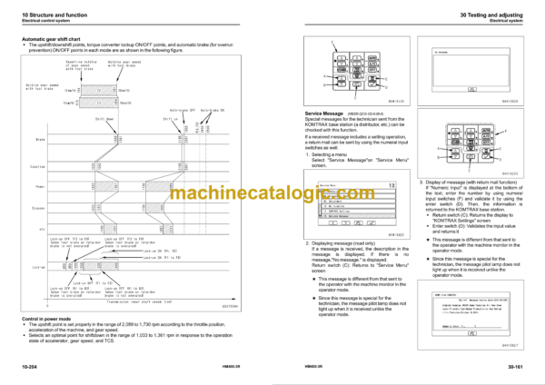 Komatsu HM400-3R Articulated Dump Truck Shop Manual (SEN06205-21) - Image 4