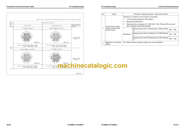 Komatsu PC30MR-5, PC35MR-5 Compact Hydraulic Excavator Shop Manual (SEN06591-13) - Image 3