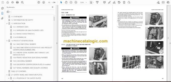 Komatsu SK820-5 Turbo Steer Loader Operation and Maintenance Manual (WEAM005105) - Image 2
