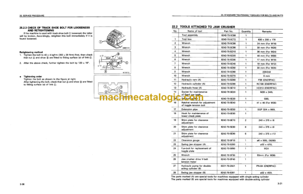 Komatsu BR350JG-1 Mobile Crusher Operation and Maintenance Manual (SEAM020103) - Image 3