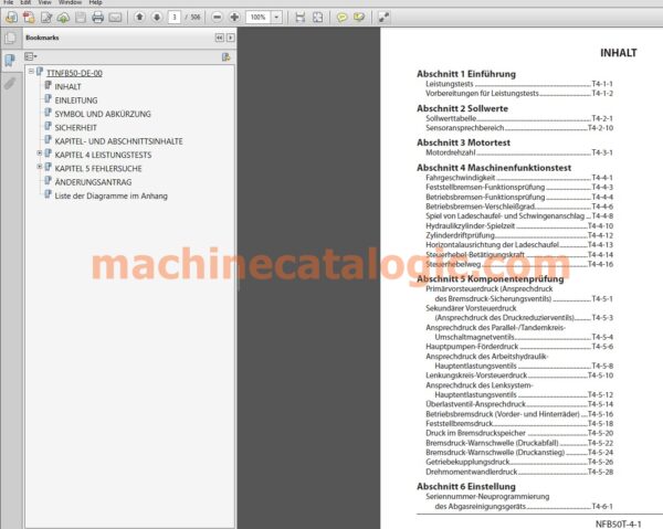 Hitachi ZW310-6 Radlader – Technisches Handbuch (Funktionsprinzip & Fehlersuche, Deutsch, PDF) - Image 4