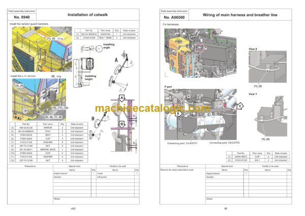 Komatsu HD1500-8 Dump Truck Field Assembly Manual (GEN00162-13) - Image 3