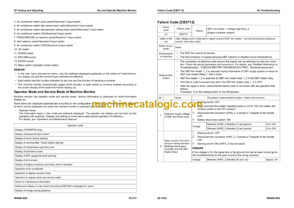 Komatsu WA600-8E0 Wheel Loader Shop Manual (SEN06766-14) - Image 4
