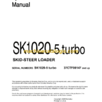 Komatsu SK1020-5 Turbo Steer Loader Operation and Maintenance Manual (WEAM005502)