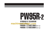 Komatsu PW95R-2 Hydraulic Excavator Shop Manual (WEBM001802)