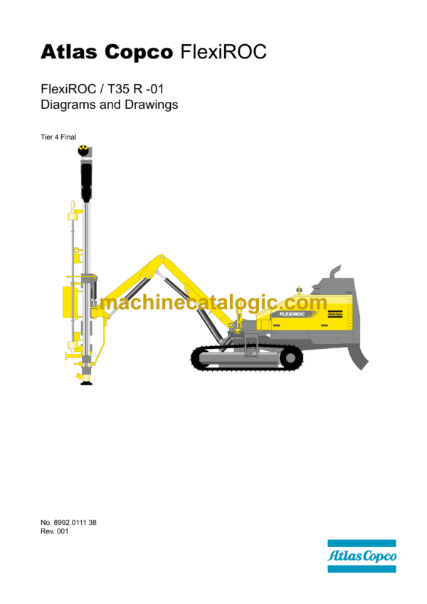 Atlas Copco FlexiROC T35R-01 Tier 4 Final Diagrams and Drawings Manual