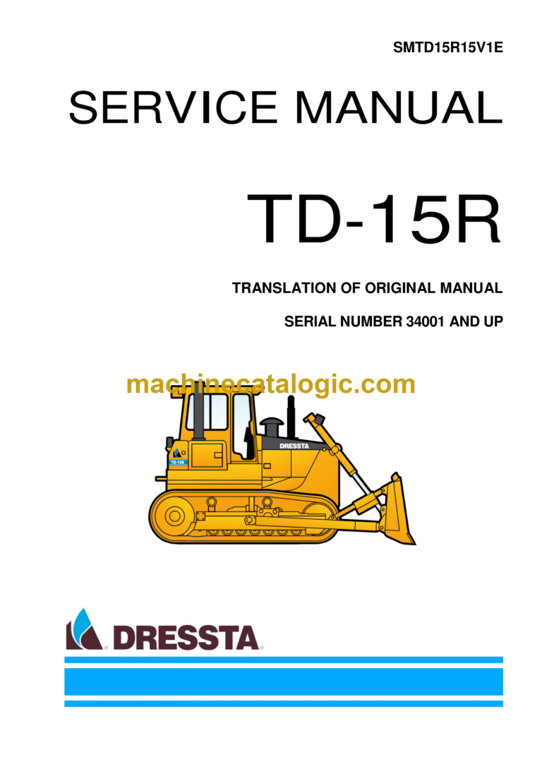 Dressta TD-15R Crawler Dozer Service Manual