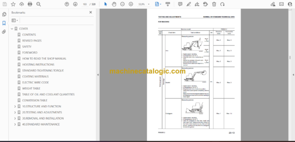 Komatsu PW95R-2 Hydraulic Excavator Shop Manual (WEBM001802) - Image 4