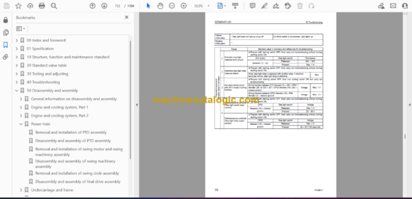 Komatsu PC600-8, PC600LC-8 Hydraulic Excavator Shop Manual (SEN00128-26) - Image 2