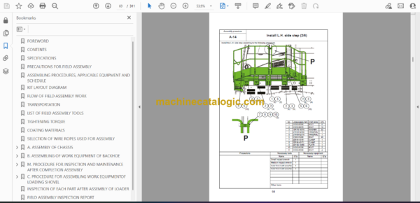 Komatsu PC1250-11, PC1250-11E0, PC1250LC-11, PC1250LC-11E0, PC1250SP-11, PC1250SP-11E0 Hydraulic Excavator Field Assembly Manual (GEN00203-09) - Image 2